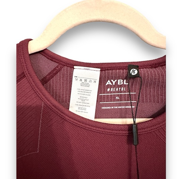 NWT Set - AYBL Reflex Seamless Leggings & Crop Top Matching Set - Plum - Picture 7 of 8